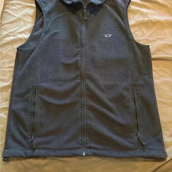 Vineyard Vines‎ Navy Fleece Vest Size Small - Picture 1 of 6